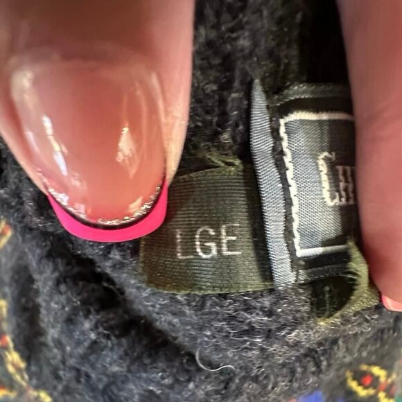 VTG Christopher Hayes Grandpacore Wool Knit Sweater Men’s Large Made in Scotland - Picture 11 of 16